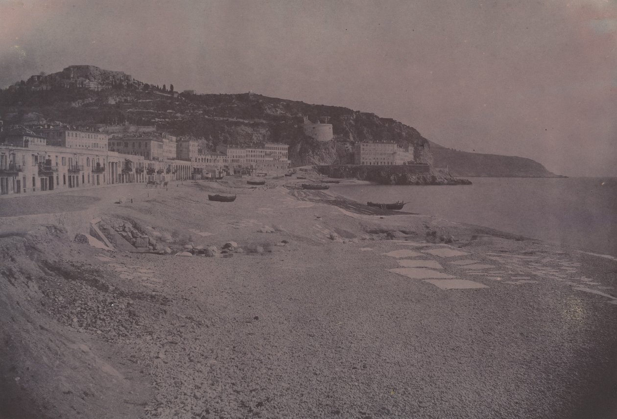 Les Ponchettes v Nice, asi 1855 (foto) od Edouard-Denis Baldus