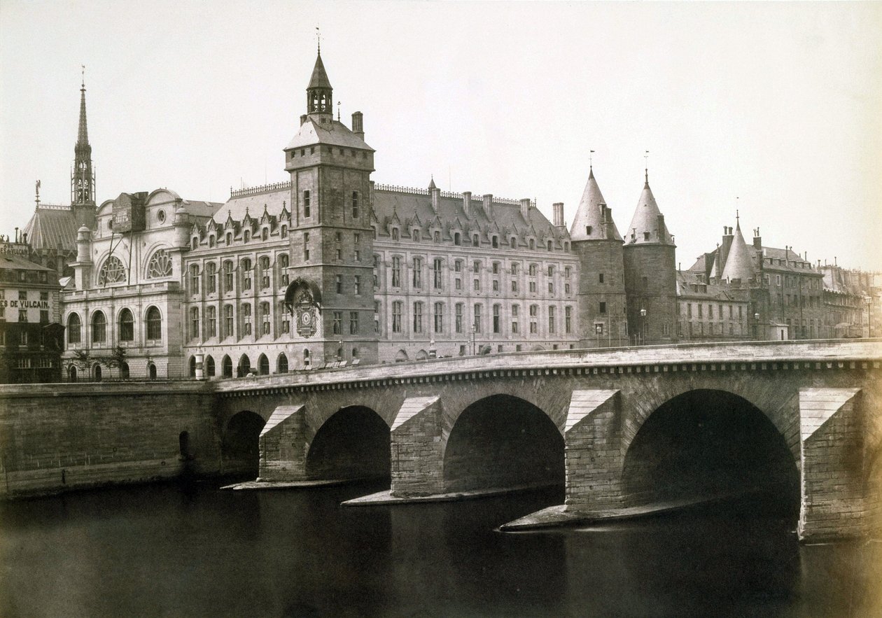Conciergerie a Pont au Change, asi 1854 (foto) od Edouard Denis Baldus