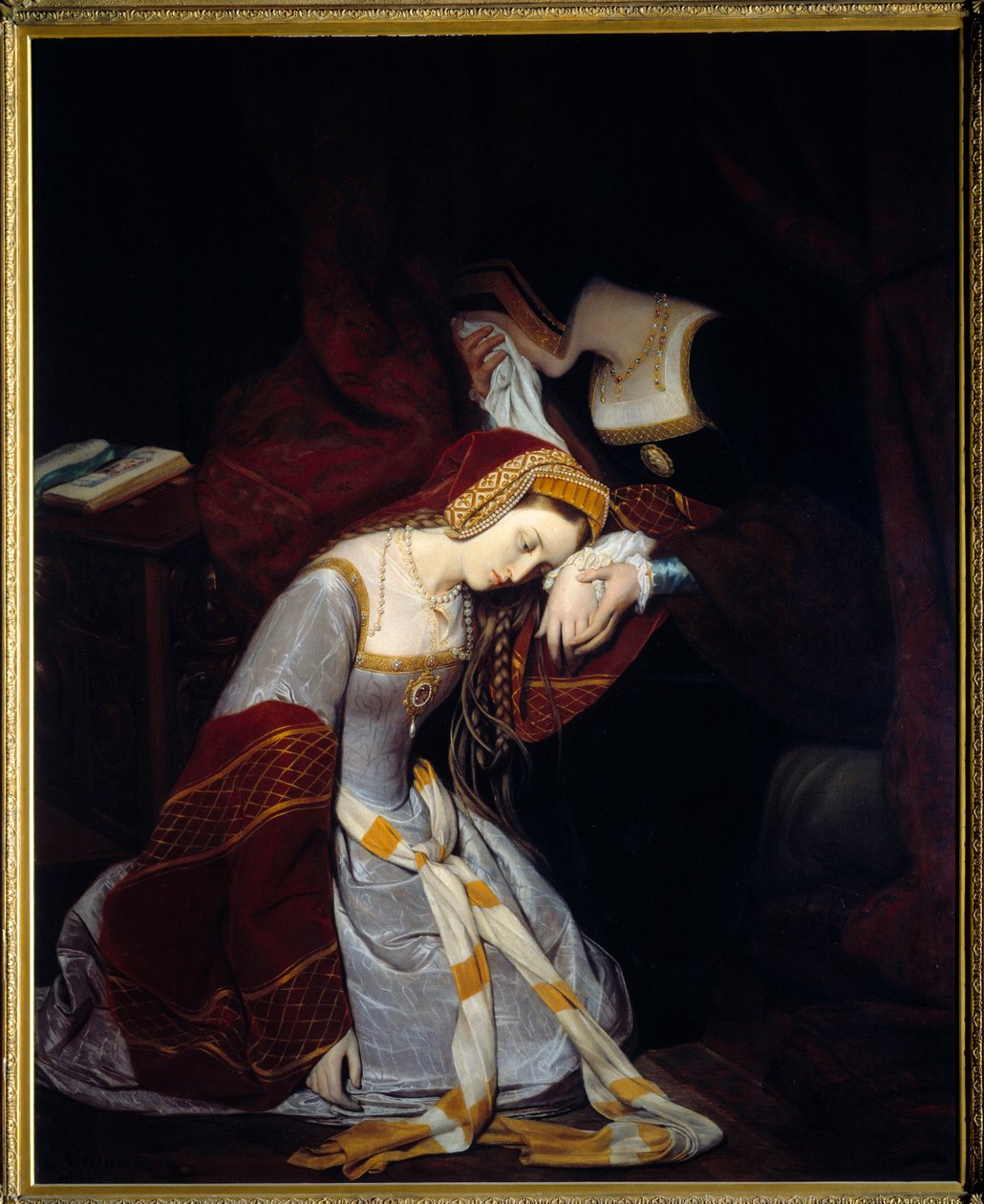 Anne Boleyn v Tower of London (1536) od Edouard (1799 1877) Cibot