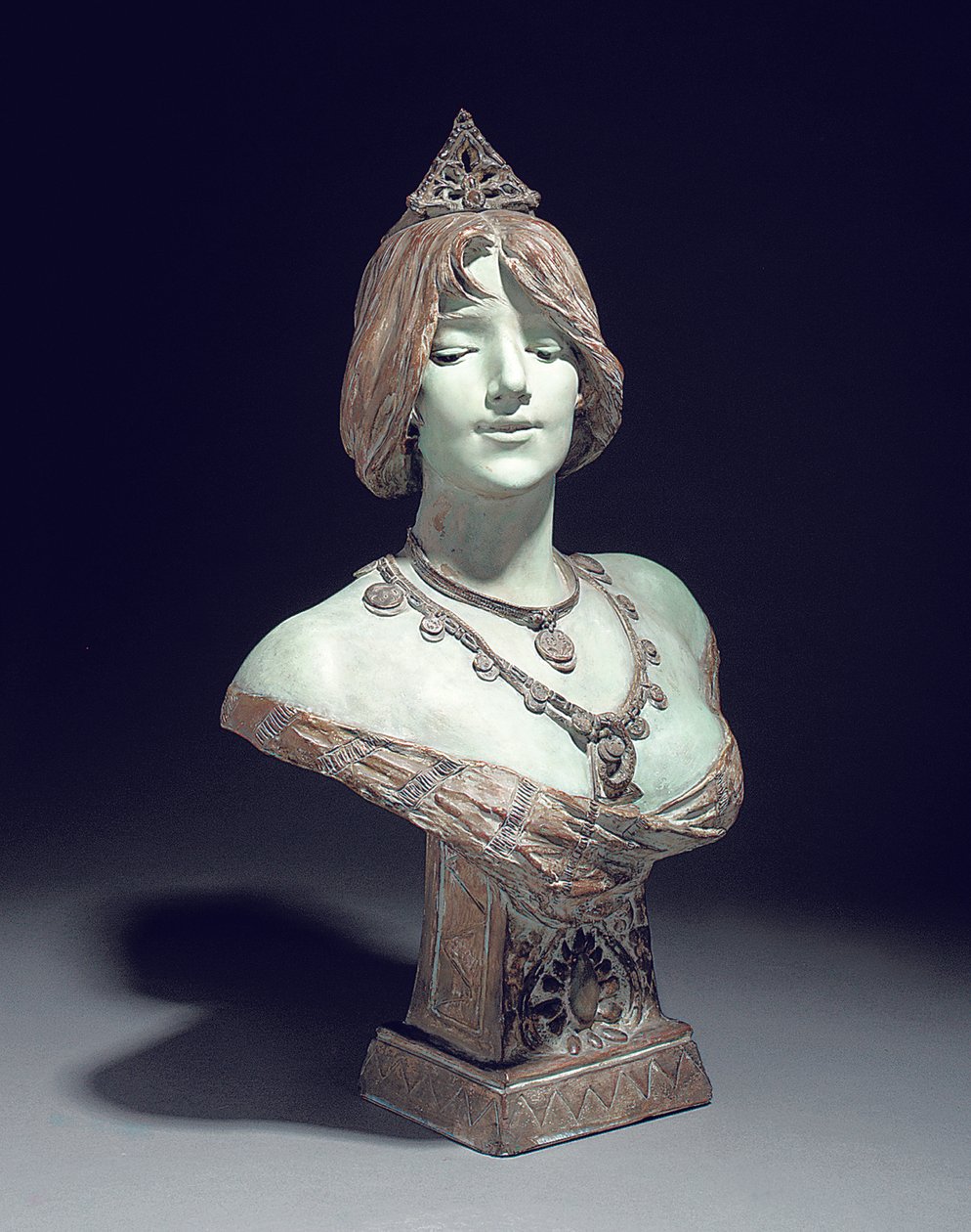 Busta modelovaná jako Sarah Bernhardt, Exposition Universelle, Paříž od Edouard (after) Drouot