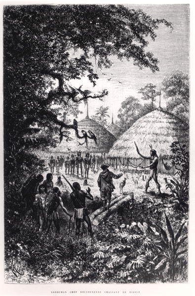 Yagouman Chief Rougouyenne Hunting the Devil, ilustrace z 