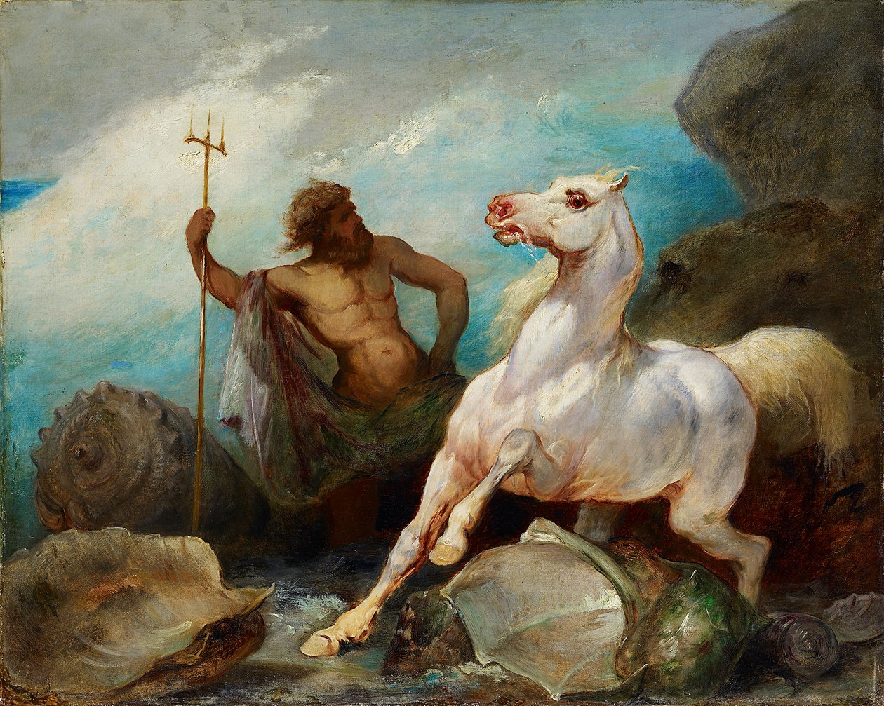 Neptun Creating the Horse, asi 1845 od Édouard Alexandre Odier