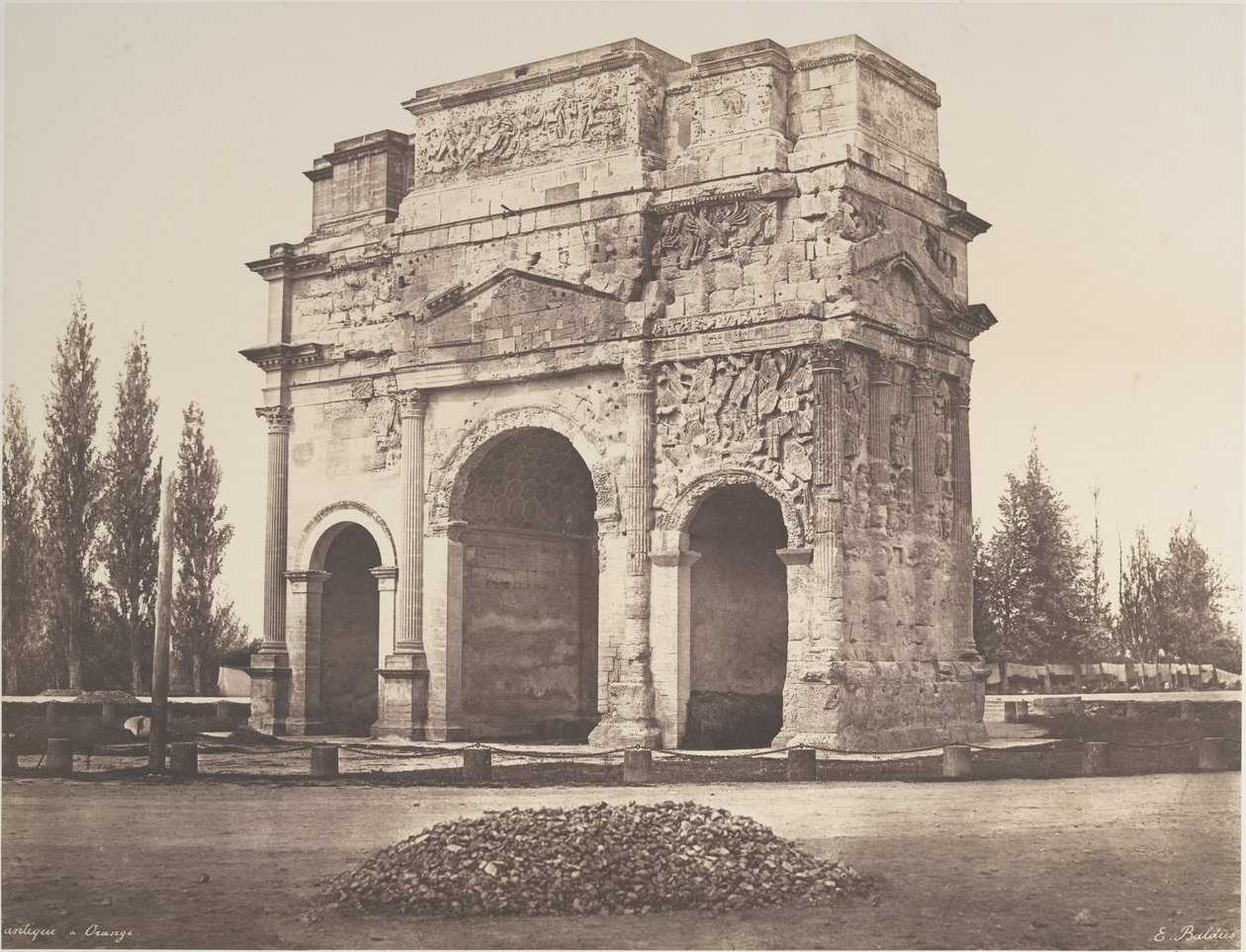 Antický oblouk v Orange od Édouard Baldus
