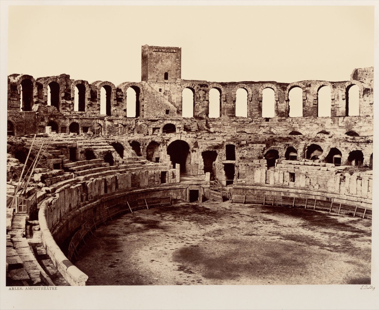 Arles, amfiteátr od Édouard Baldus