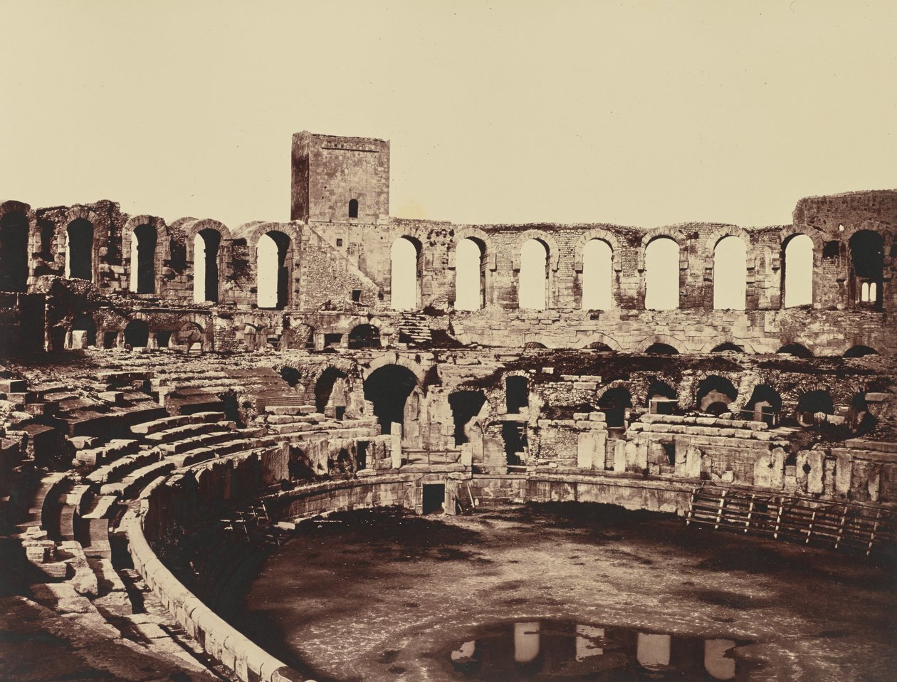 Arles. Amfiteátr od Édouard Baldus