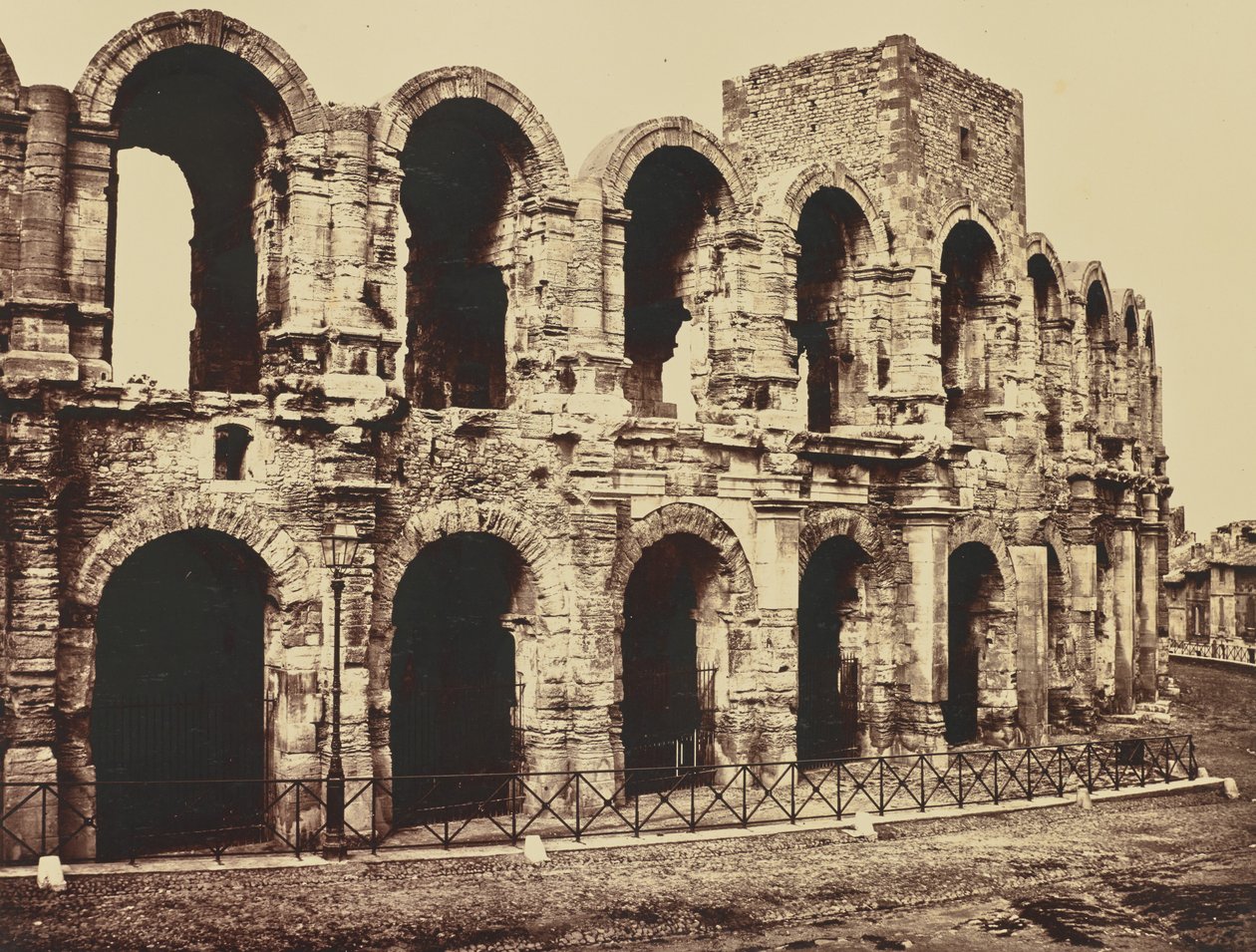 Arles. Amfiteátr od Édouard Baldus