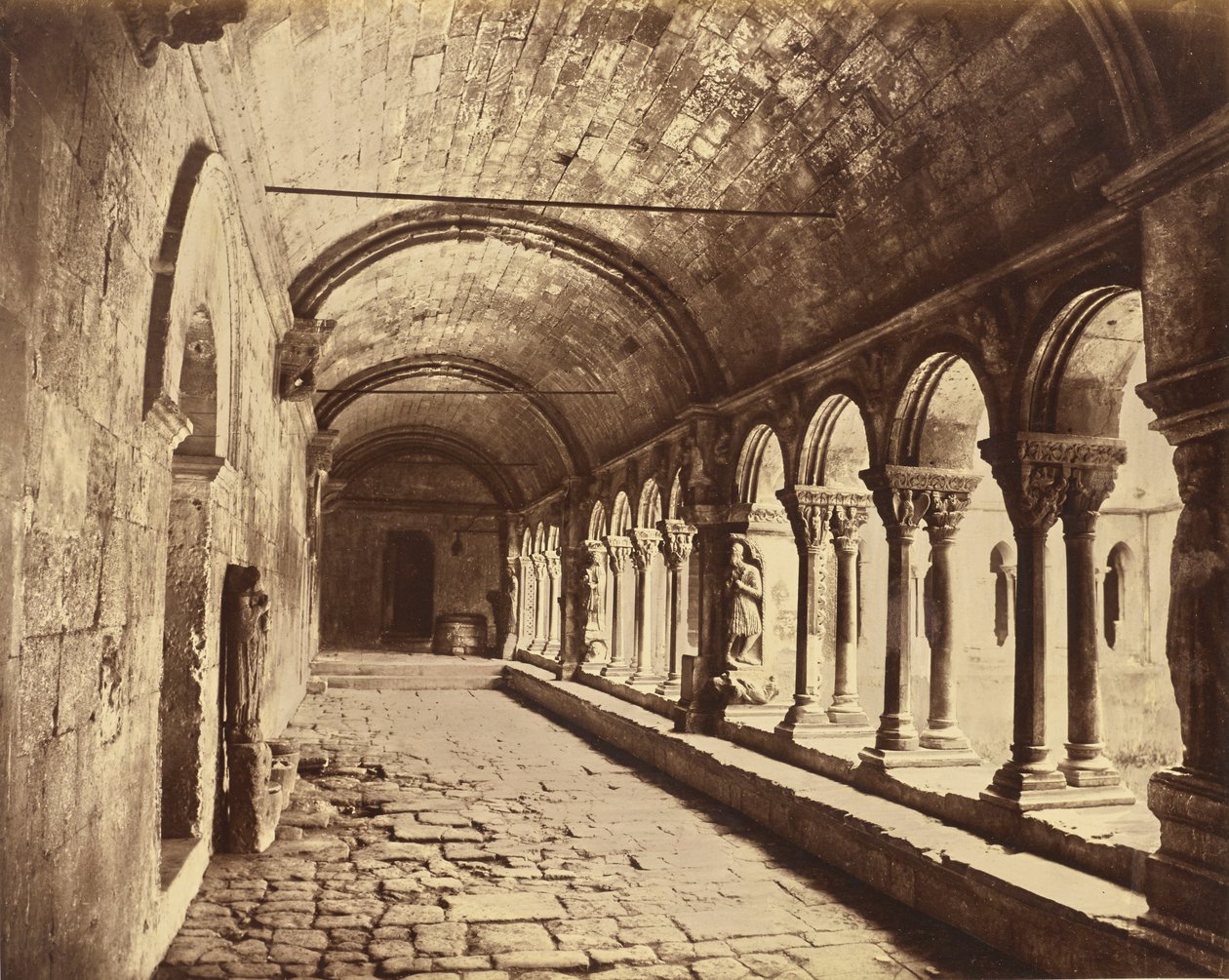 Arles. Křížová chodba Saint-Trophime od Édouard Baldus