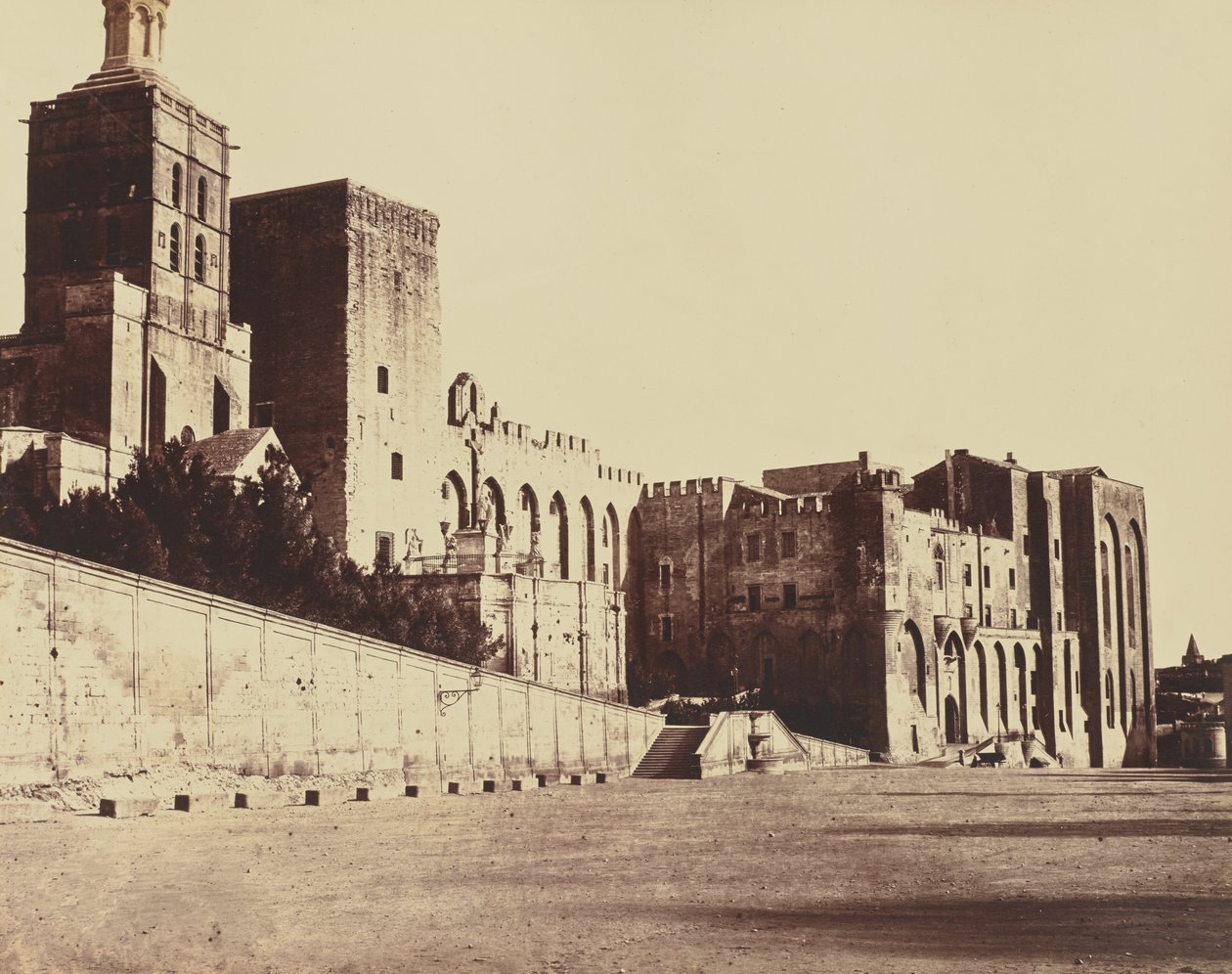 Avignon. Papežský palác od Édouard Baldus