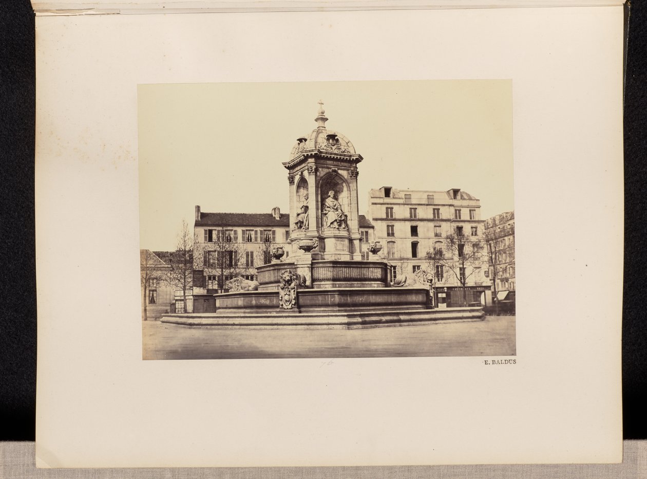 [Fontaine Saint Sulpice] (č. 76) od Édouard Baldus