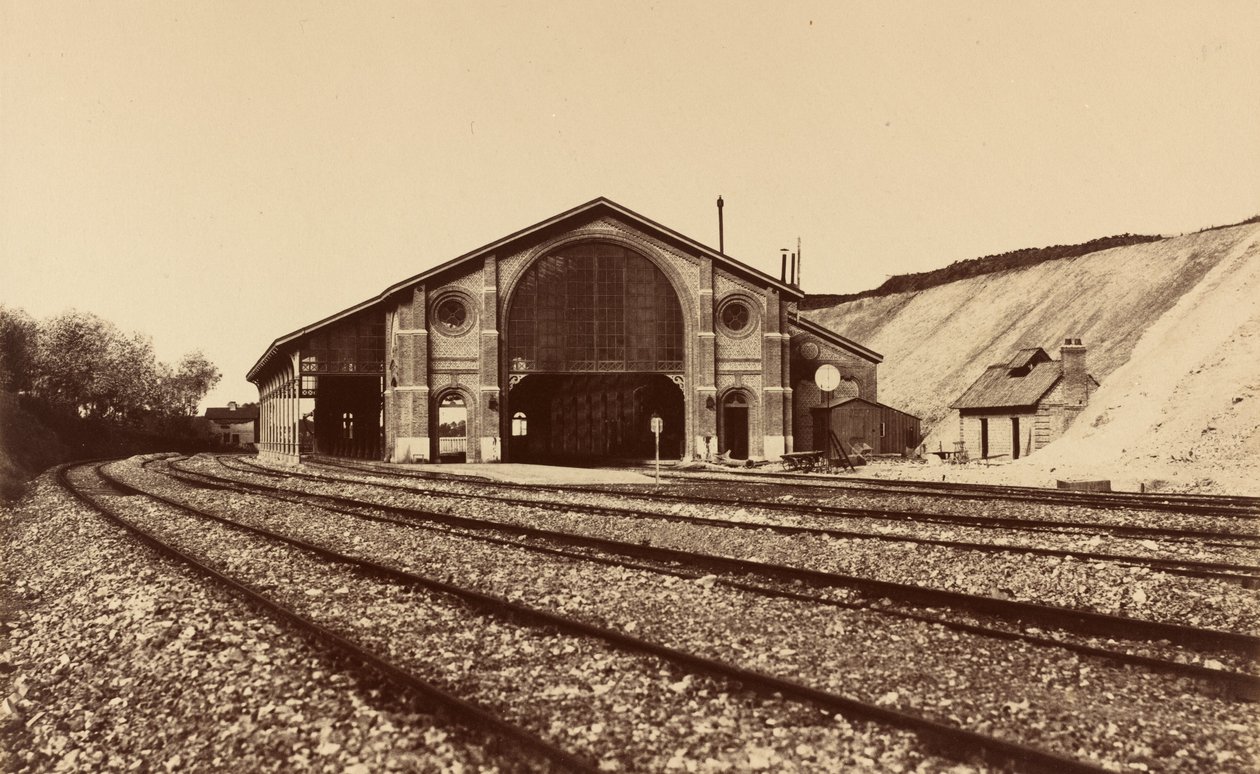 Stanice Longueau, 1855. od Édouard Baldus