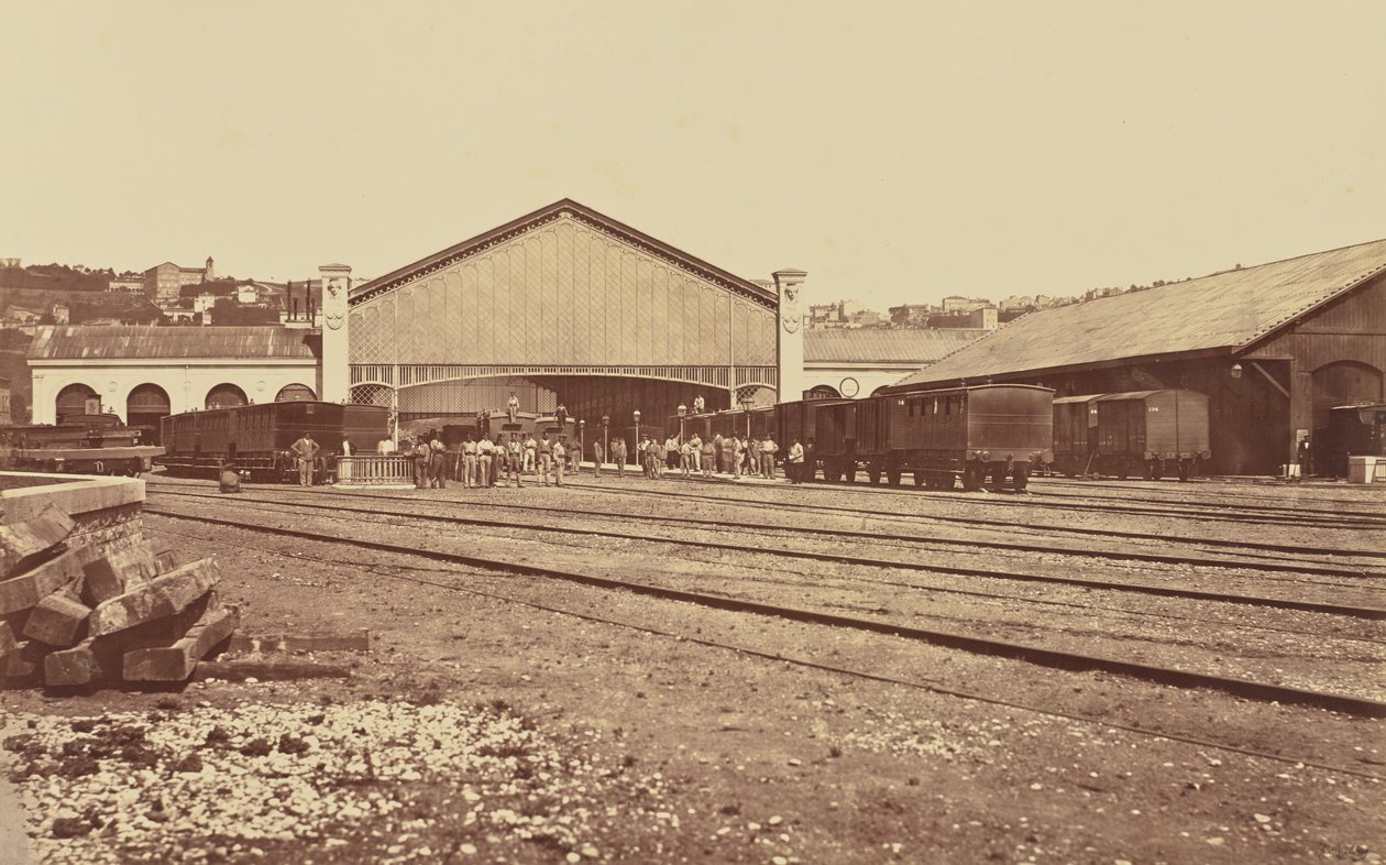 Lyon. Nádraží Perrache od Édouard Baldus