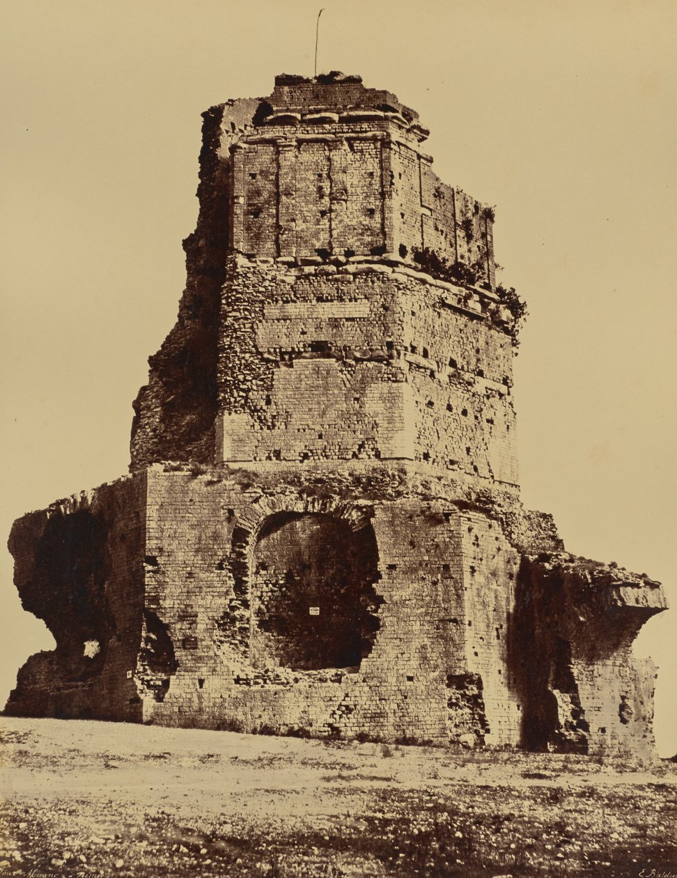 Nîmes. Tour Magne od Édouard Baldus