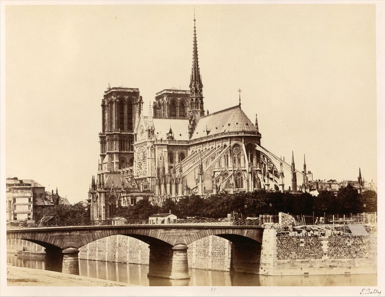 Notre-Dame (Apsida) od Édouard Baldus
