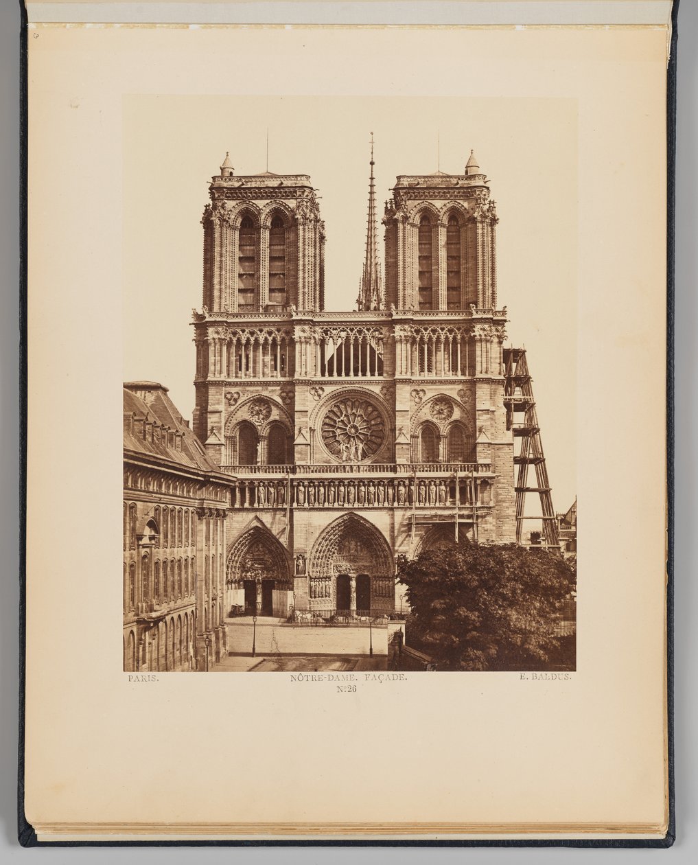 Notre-Dame (průčelí) od Édouard Baldus