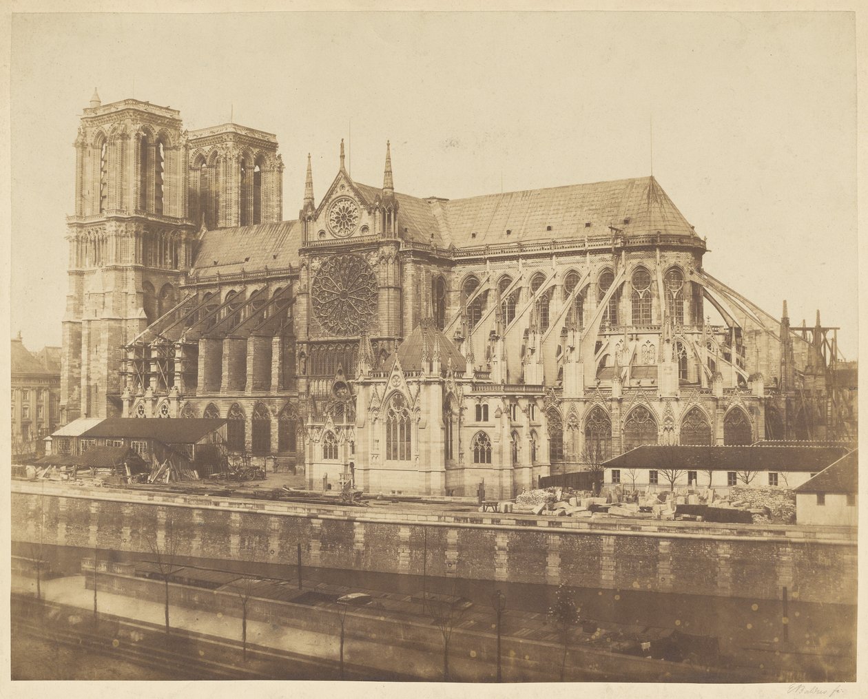Katedrála Notre-Dame od Édouard Baldus