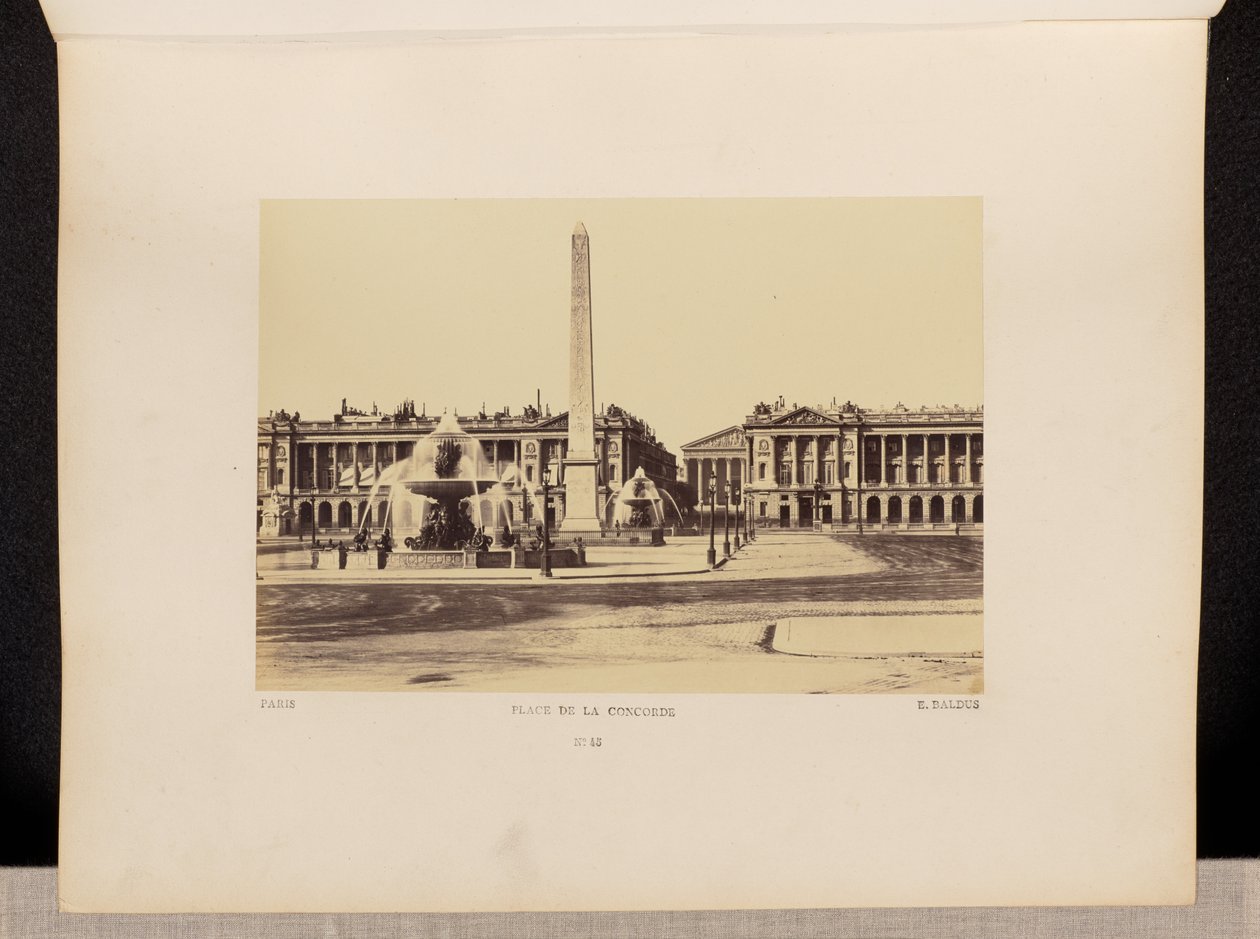 Place de la Concorde (č. 45) od Édouard Baldus