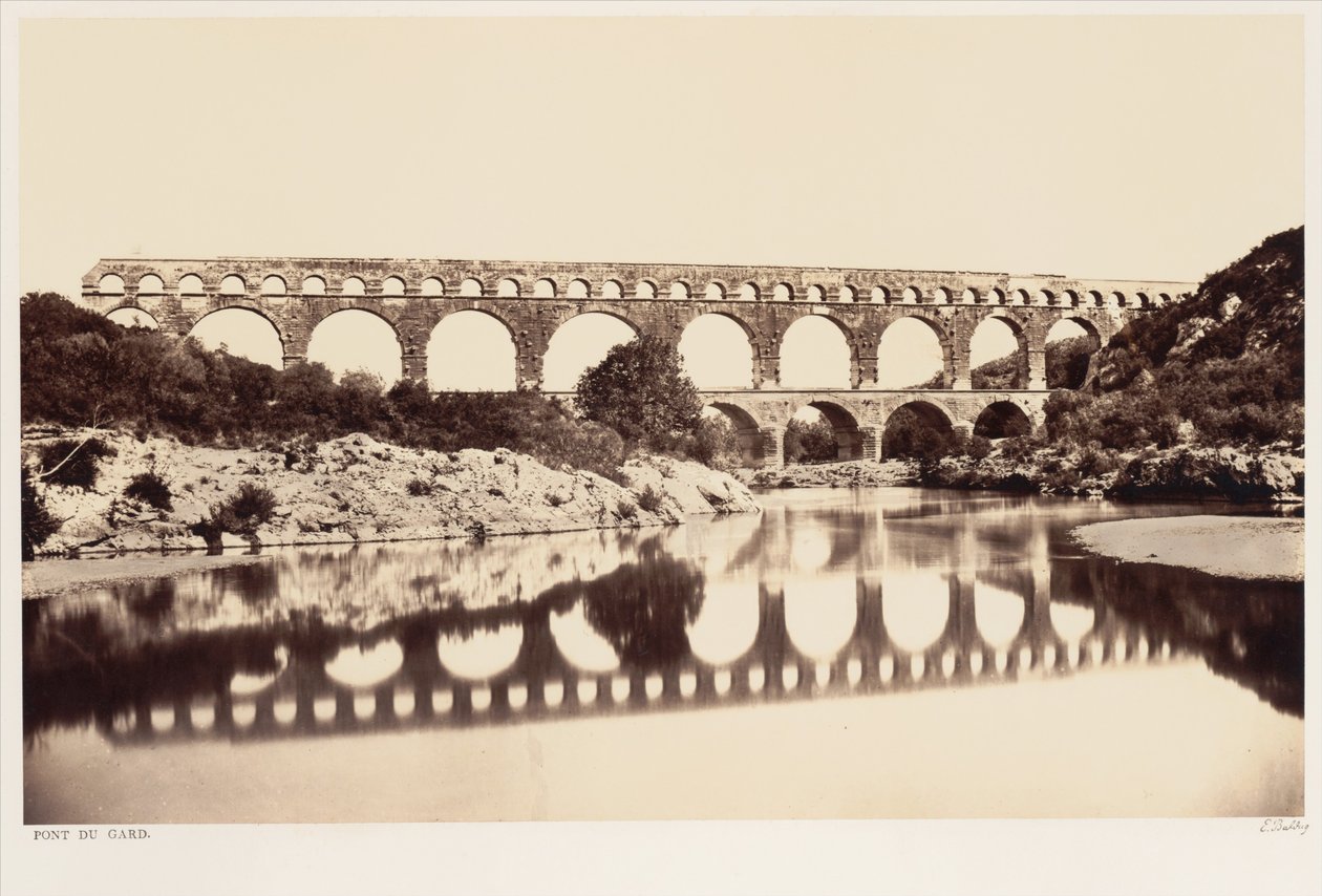 Pont du Gard od Édouard Baldus
