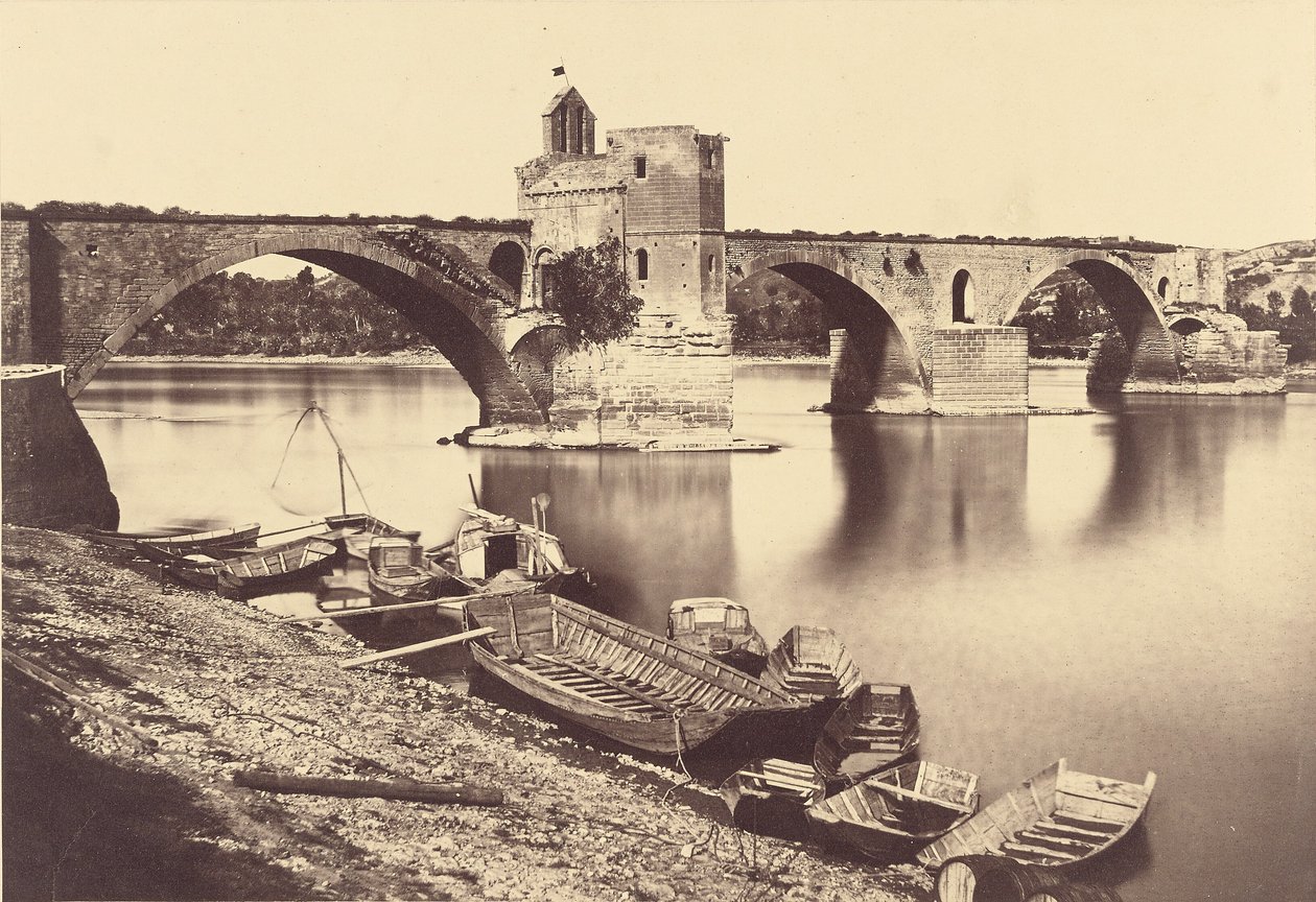 Most Saint Bénézet, Avignon od Édouard Baldus