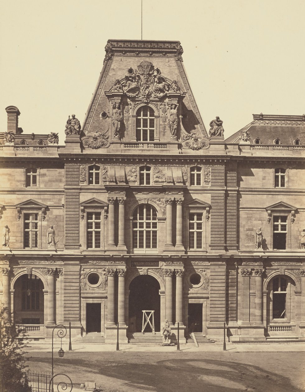 Pavilon Colbert, Louvre, Paříž od Édouard Baldus