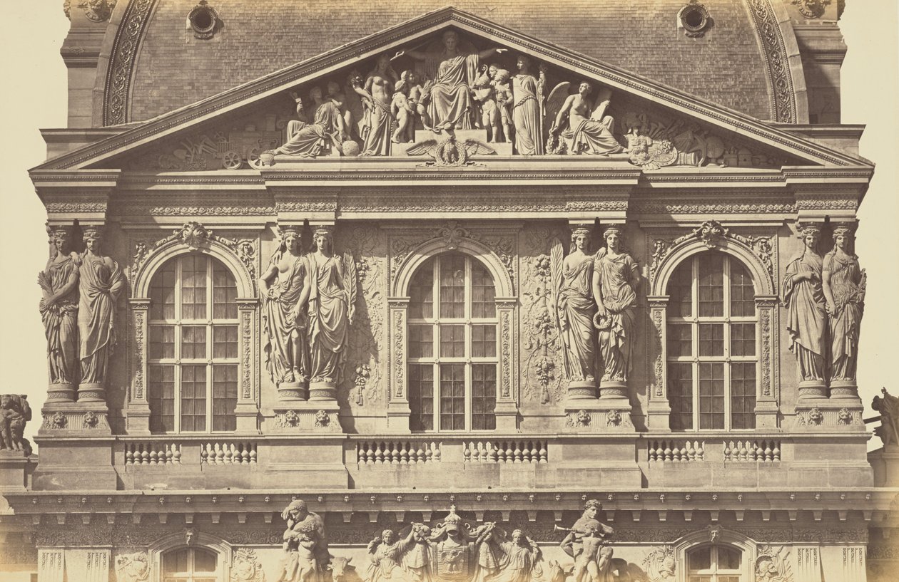 [Druhé patro pavilonu Richelieu, Louvre, Paříž] od Édouard Baldus