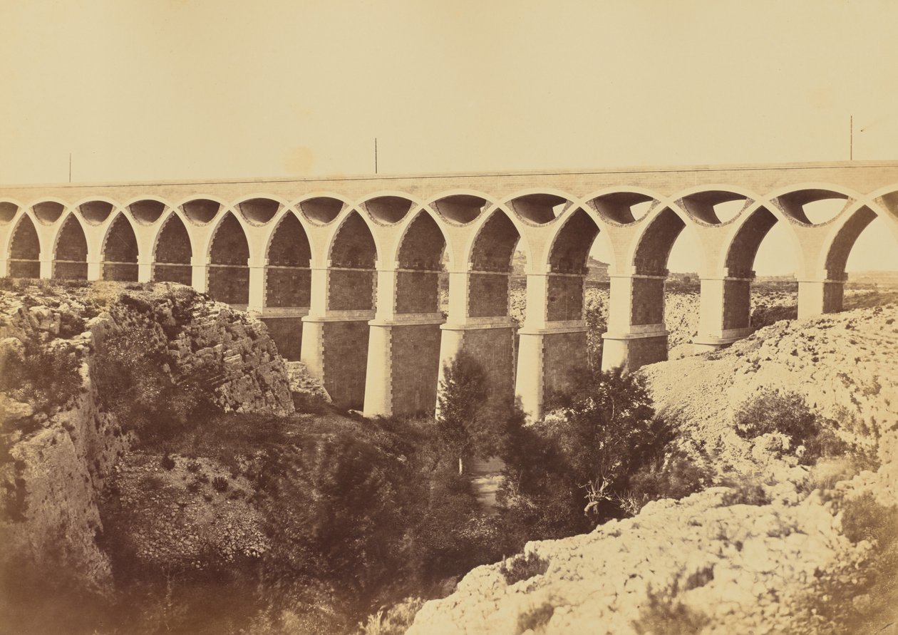 Viadukt v St. Chamas od Édouard Baldus