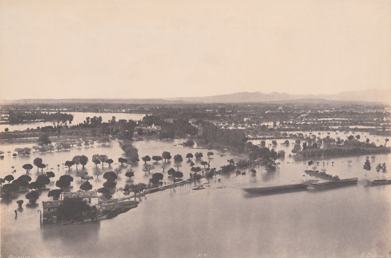 Avignon (povodeň 1856) od Edouard Denis Baldus
