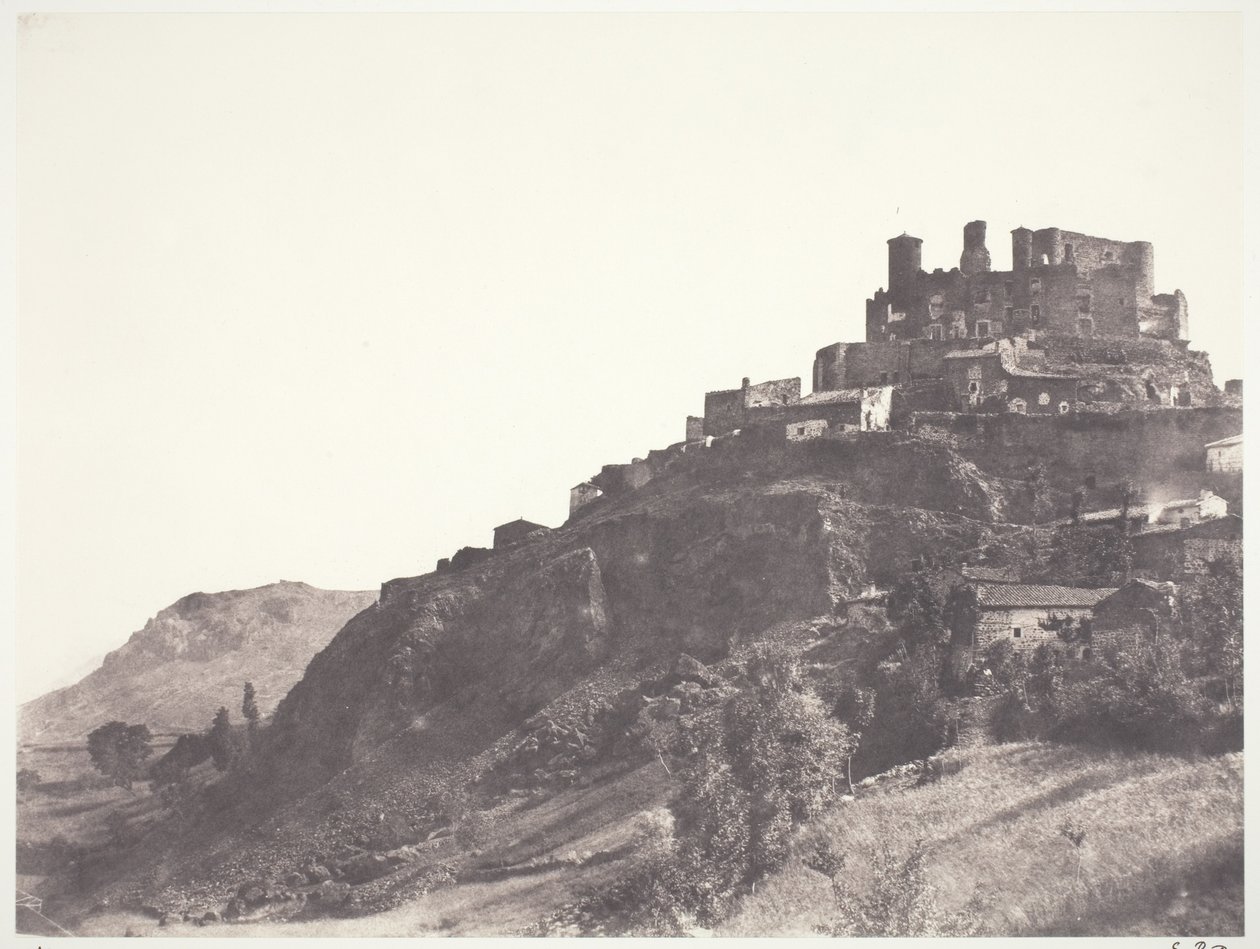 Chateau de Murol v Auvergne od Edouard Denis Baldus