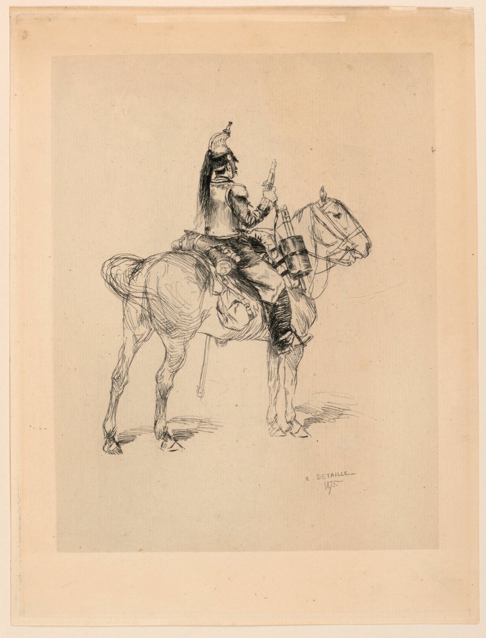 Lovec na koni od Edouard Detaille