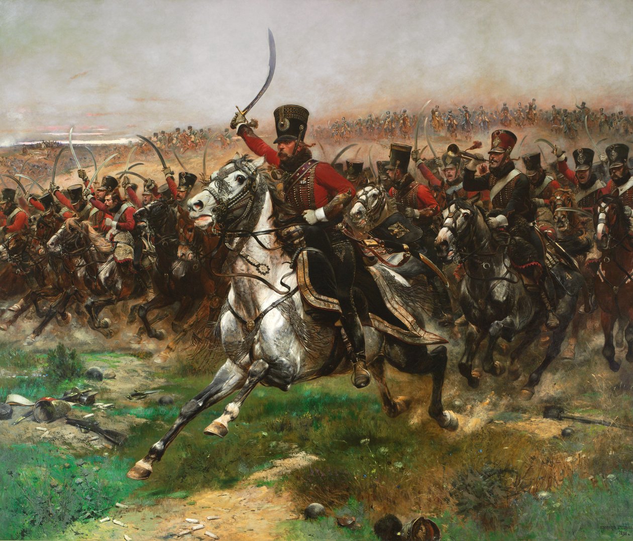 Vive LEmpereur Pověření 4. husarů v bitvě u Friedlandu, 14. června 1807, 1891 od Jean Baptiste Edouard Detaille