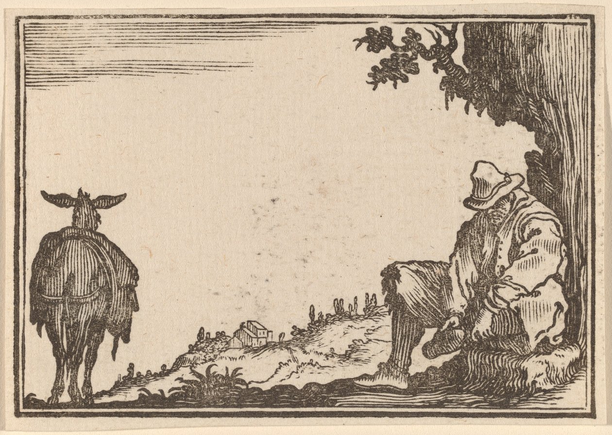 Rolník Zouvat Botu od Edouard Eckman after Jacques Callot