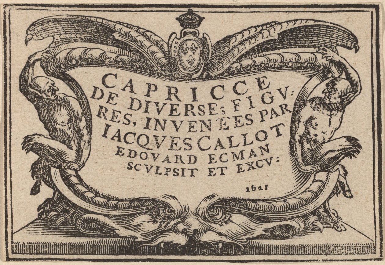 Titulní strana pro "The Capricci" od Edouard Eckman after Jacques Callot