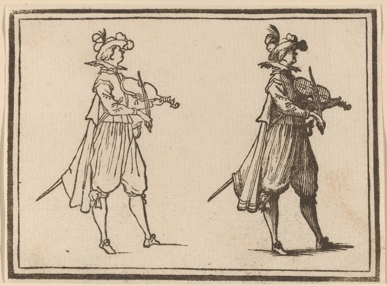Houslista od Edouard Eckman after Jacques Callot