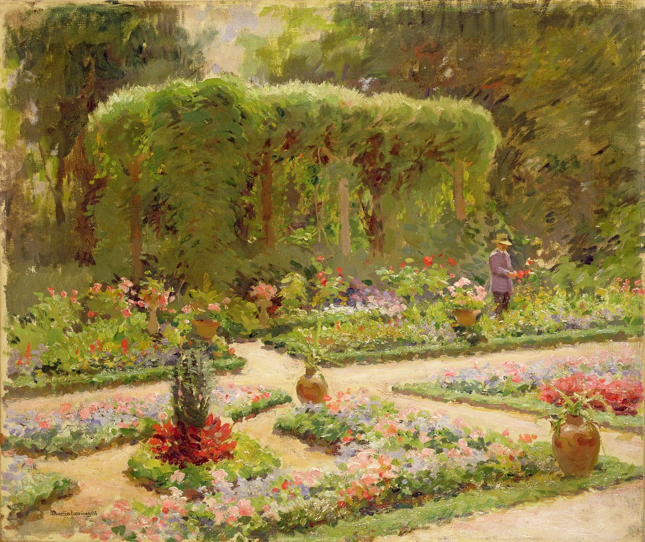 Zahradní zahrada od Edouard Gaetan Charles Ansaloni