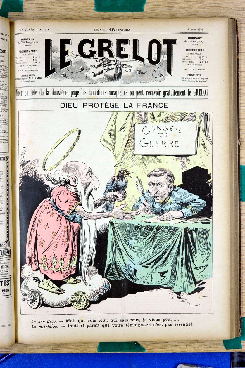 Obálka „“Le Grelot“, číslo 1478, Satirický v barvách od Edouard Guillaumin Pepin