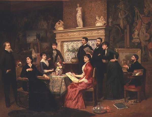 Lekce malování od Edouard Jean Conrad Hamman