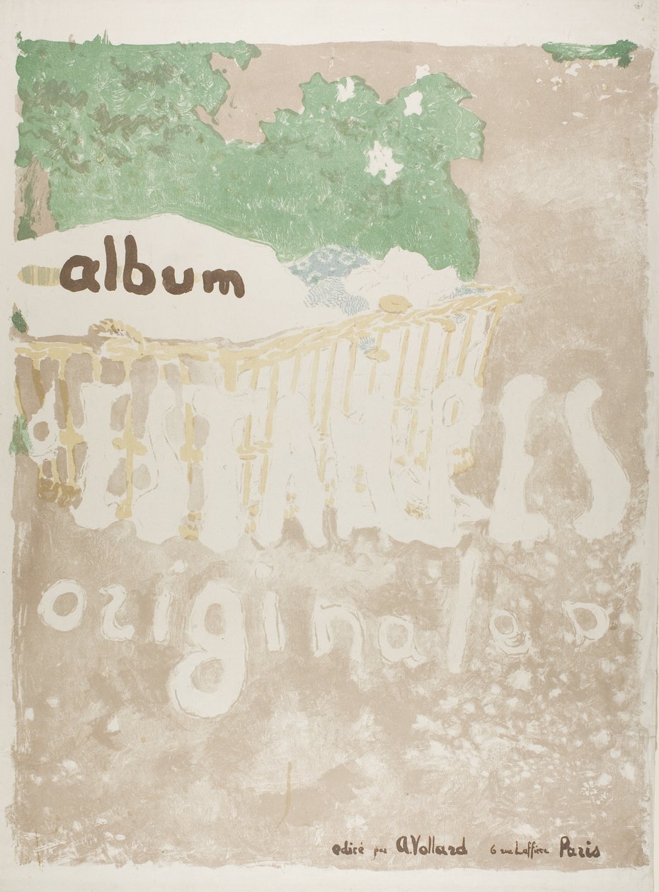 Projekt obálky tištěného portfolia od Édouard Jean Vuillard