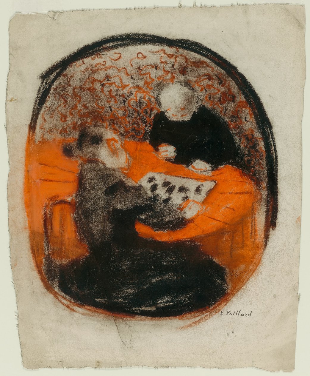 Umělcova matka hraje dámu od Édouard Jean Vuillard