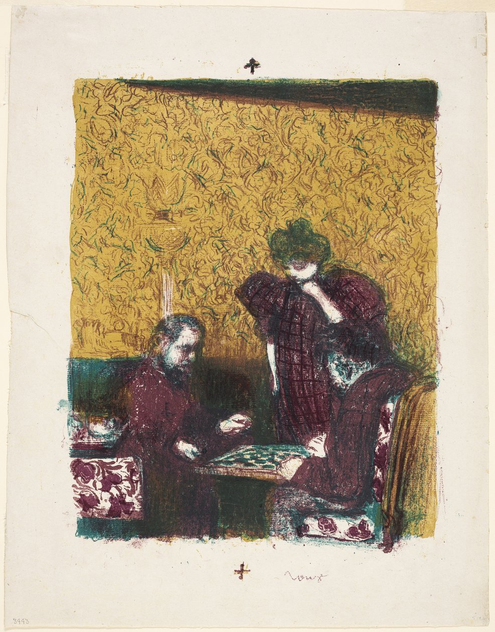 Hra Dáma od Édouard Jean Vuillard