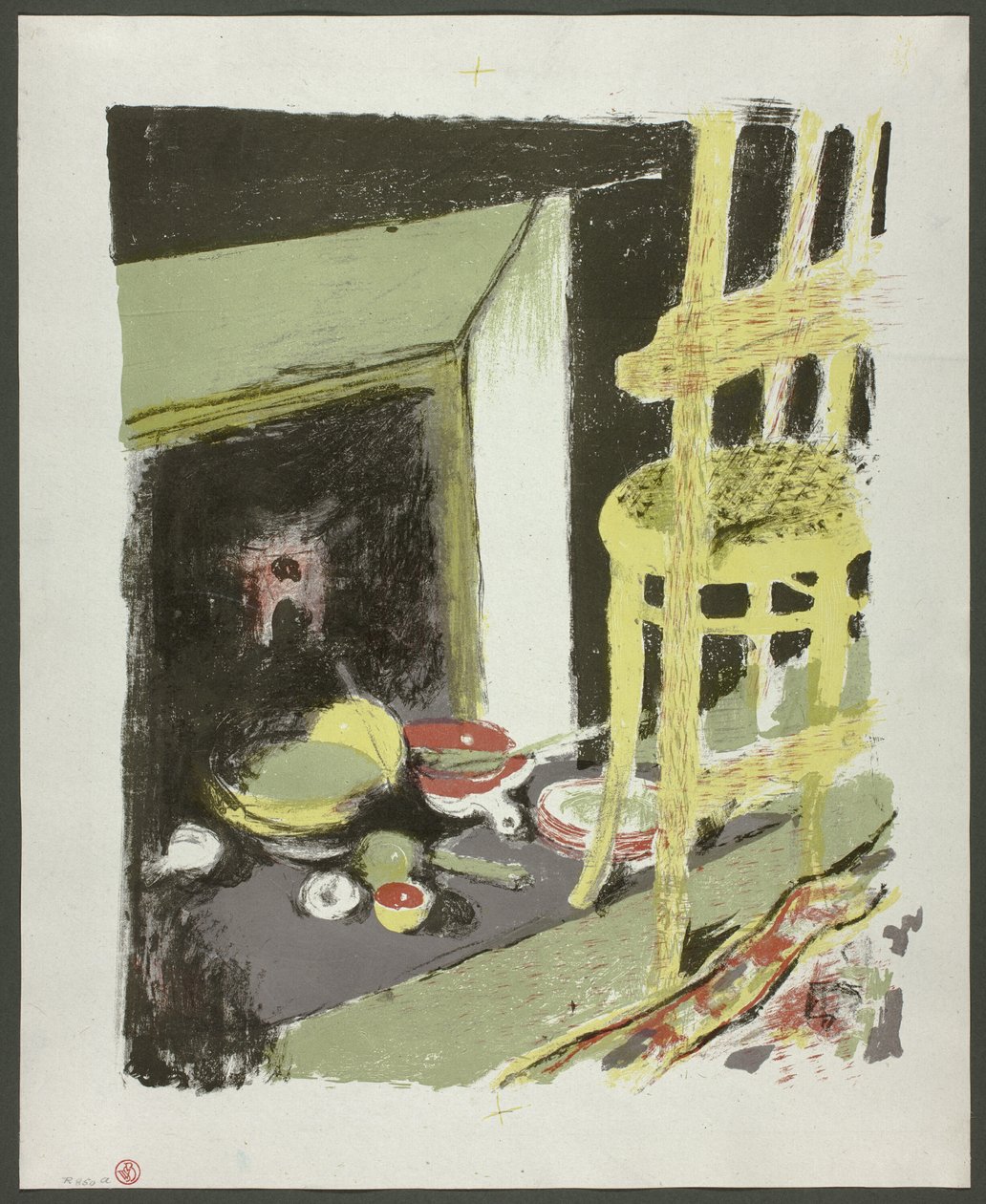 Krb, osmý talíř z knihy Krajiny a interiéry od Édouard Jean Vuillard