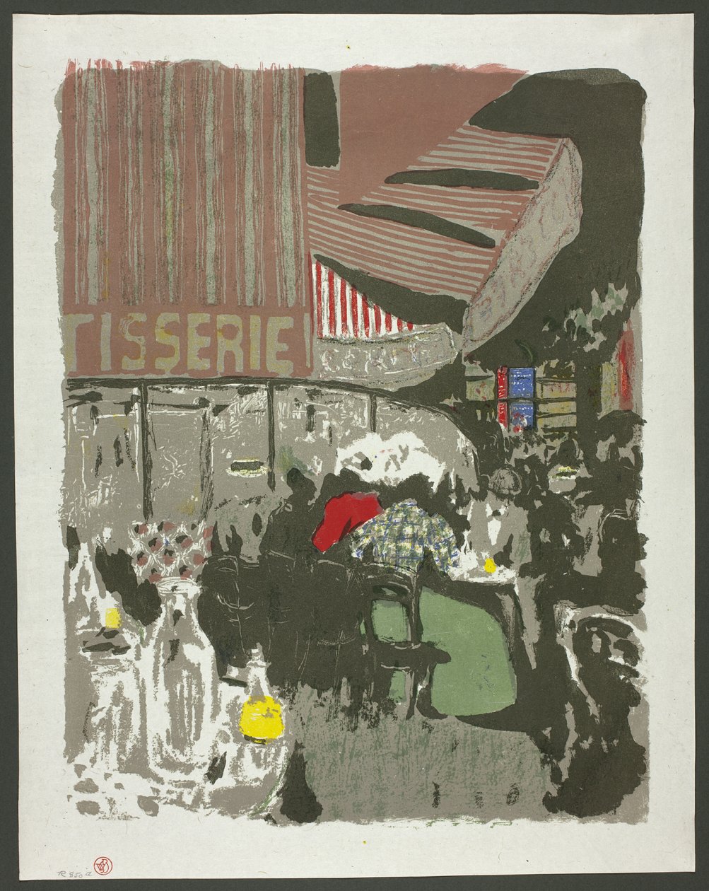 Cukrárna, desátý talíř z knihy Krajiny a interiéry od Édouard Jean Vuillard