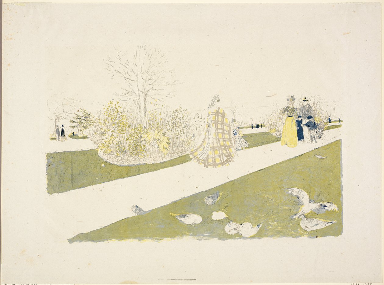 Tuilerijská zahrada od Édouard Jean Vuillard