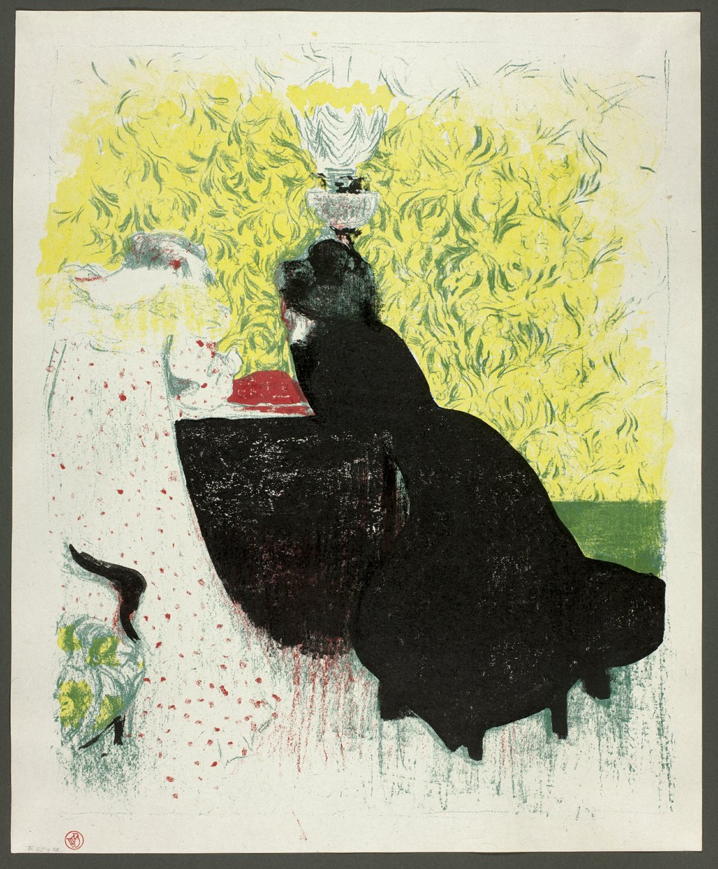 Dvě švagrové, dvanáctá deska z knihy Krajiny a interiéry od Édouard Jean Vuillard