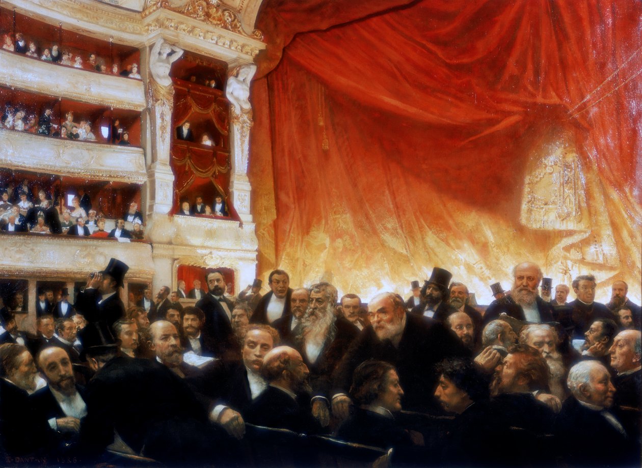 Interval s Comedie Francaise, 1886 od Edouard Joseph Dantan