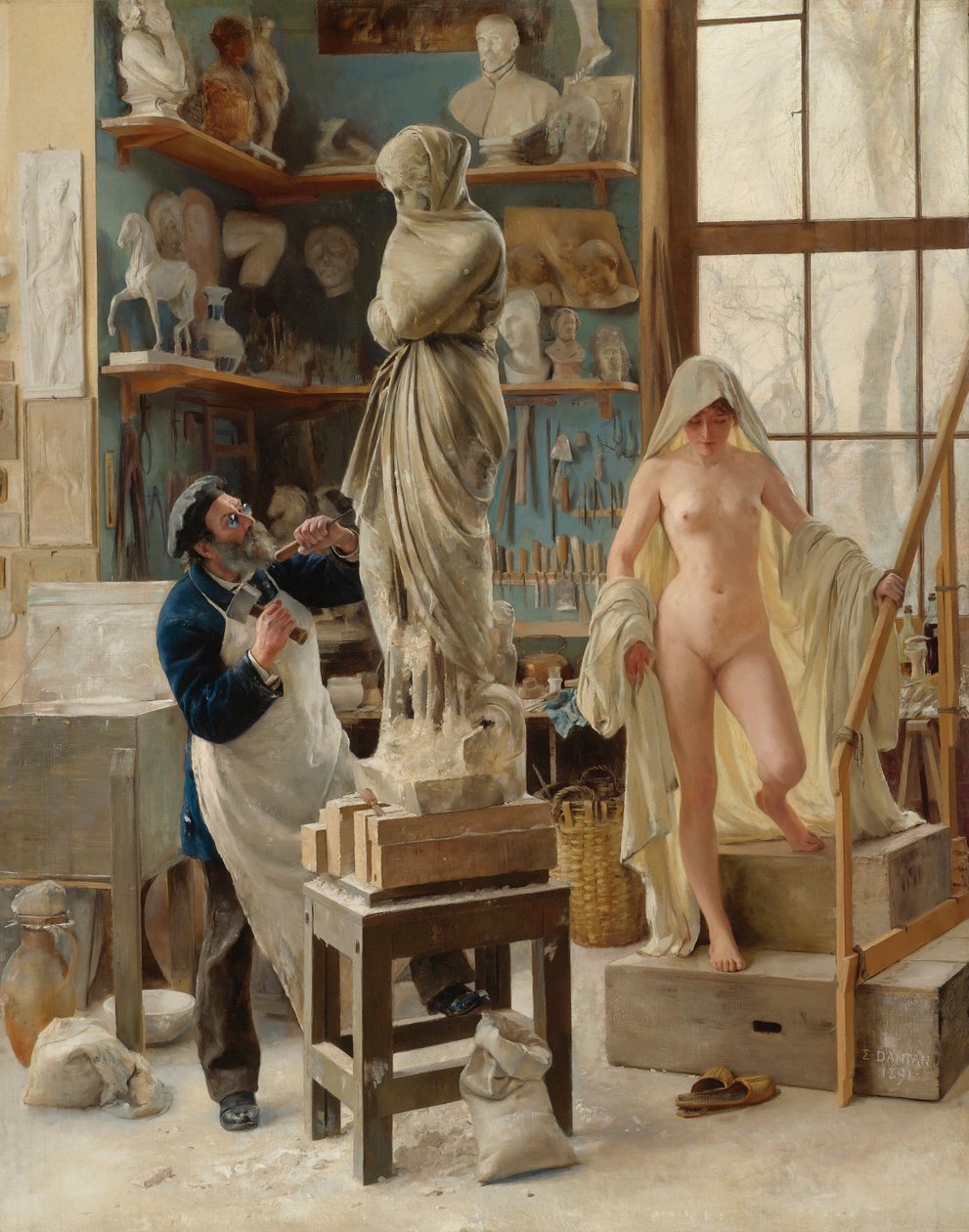 Francouzština:  Une Restauration A Restoration od Edouard Joseph Dantan