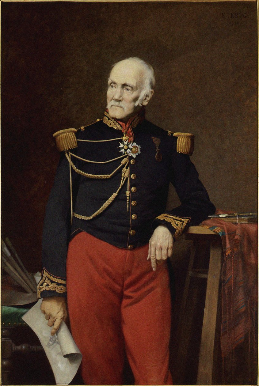 Portrét Jean-Charles Langlois 1789-1870, 1876. od Édouard Krug