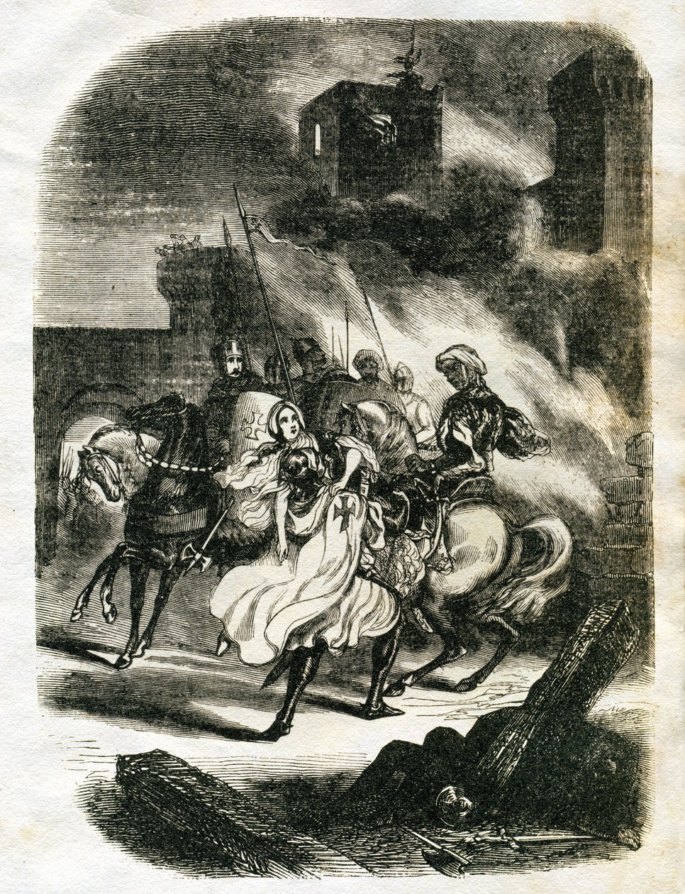 Ilustrace k Ivanhoe (lept) od Edouard & Lix Theodore (1830-1897) Frere