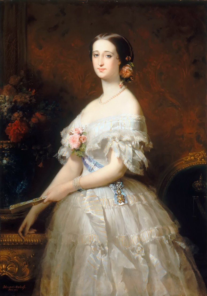 Eugénie de Montijo, francouzská císařovna od Edouard Louis Dubufe