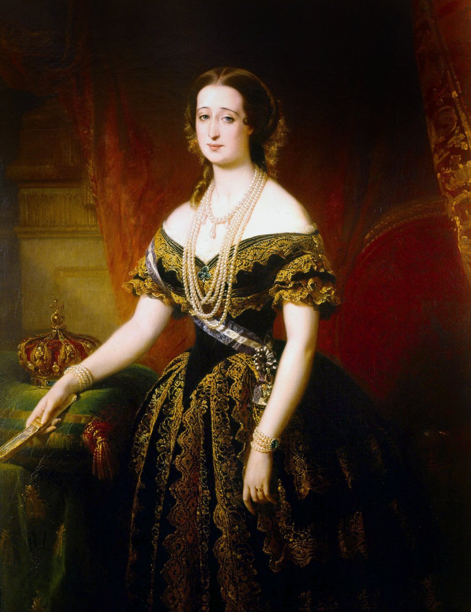 francouzská císařovna Eugenie od Edouard Louis Dubufe