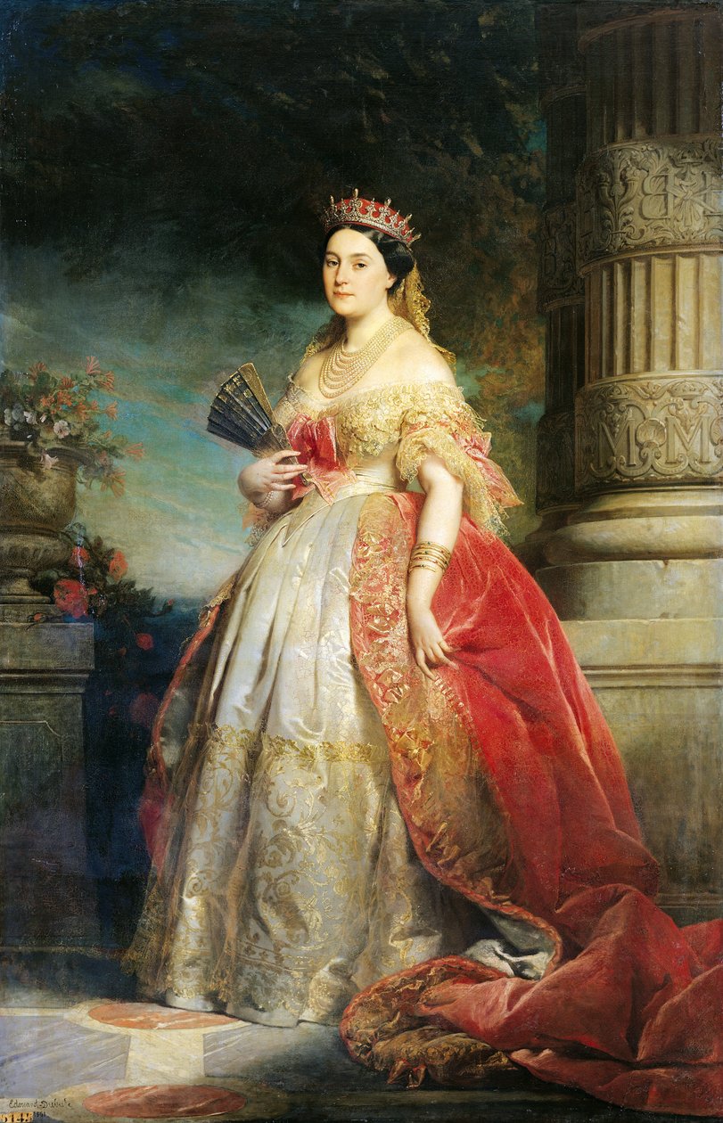 Mathilde Laetitia Wilhelmine Bonaparte (1820-1904) 1861 (olej na plátně) od Edouard Louis Dubufe