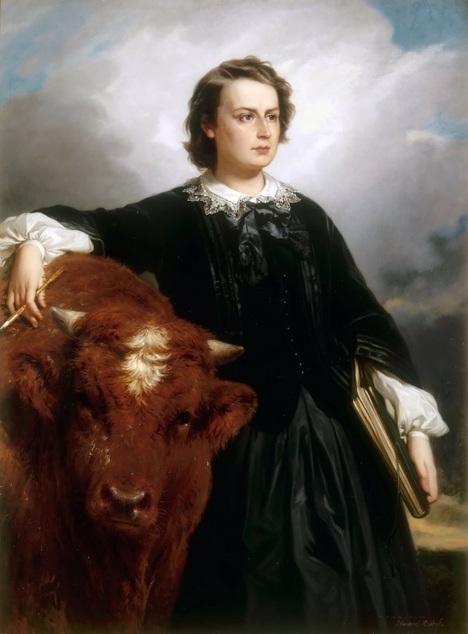 Portrét Rosy Bonheur od Edouard Louis Dubufe